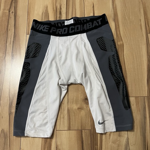 Nike Pro Combat Shorts Mens Large White MLB Baseball Sliding Compression Dri-Fit - Picture 1 of 8